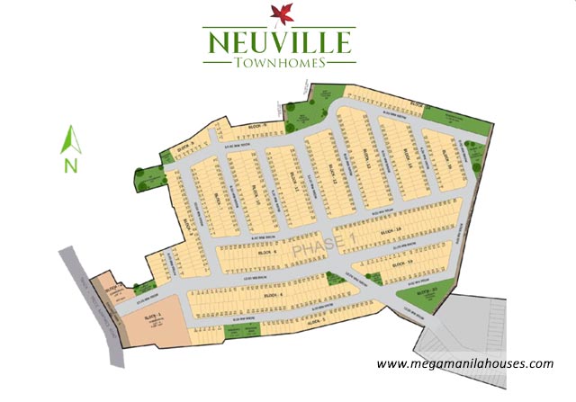  Site Development Plan of Neuville Townhomes